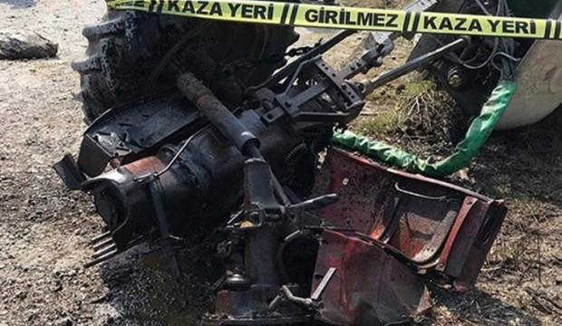 Tren traktörü ikiye böldü, sürücü öldü