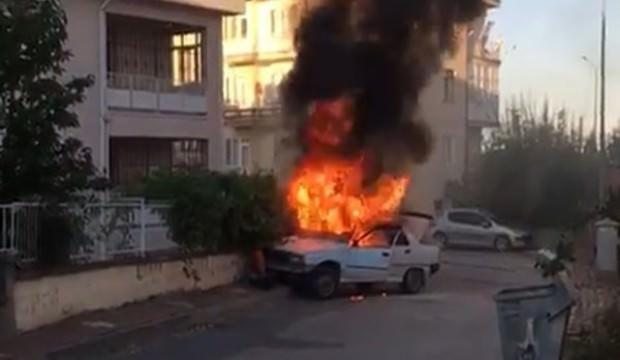 Korkunç olay! Alev topuna döndü