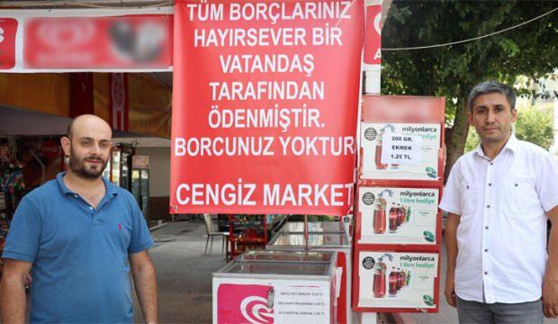 İsmini açıklamadı... Tüm borçları ödedi!
