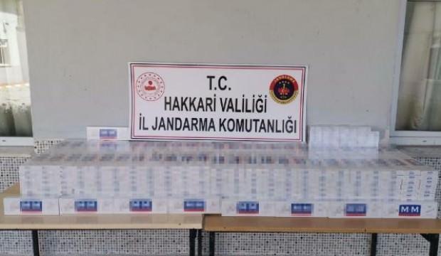 Hakkari'de 5 bin paket kaçak sigara ele geçirildi