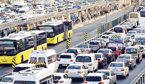 Trafikteki araç sayısı 23 milyonu geçti