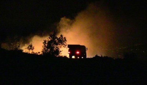 Hatay'da zeytinlik alanda korkutan yangın