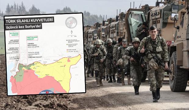 Harekat başladı: Türk Silahlı Kuvvetleri üçüncü kez Suriye'de