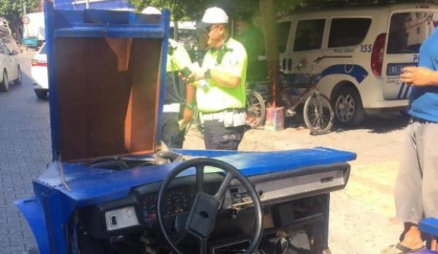 Yok böyle araç! Polisler görünce şaşkına döndü