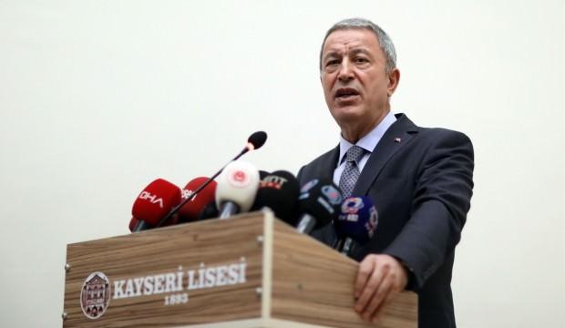 Bakan Akar'da kimyasal açıklaması
