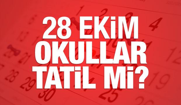 28 Ekim bugün okullar tatil olacak mı? MEB açıkladı
