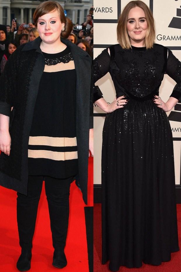 Adele kilo verdi öncesi ve sonrası