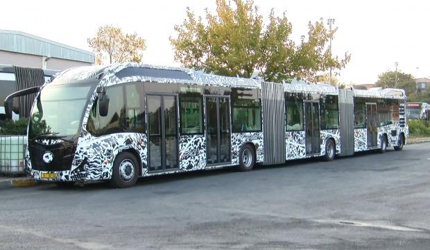 Yeni metrobüs test ediliyor