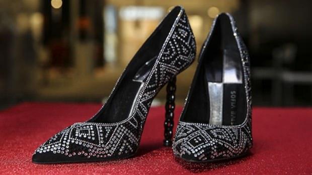Bayram Polat'ın Eksposhoes Ayakkabı Moda Saraciye Fuarı'na özel tasarladığı kadın ayakkabısı.