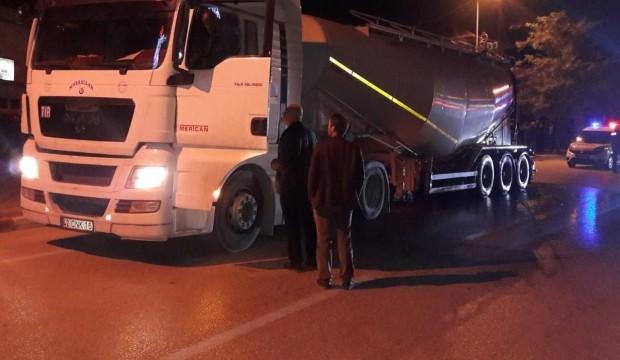 İnen lastiği şişirmek istedi, kabusu yaşadı