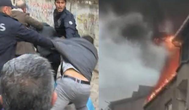 Sultangazi'de yangın sırasındaki hırsızlık ortalığı karıştırdı