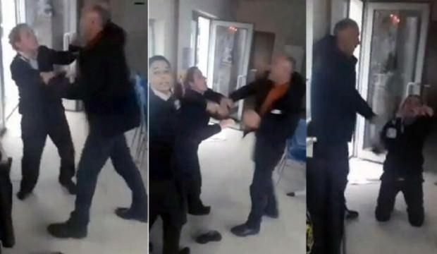 Skandal görüntü! Kadın görevlilere saldırdı, yerlerde sürükledi