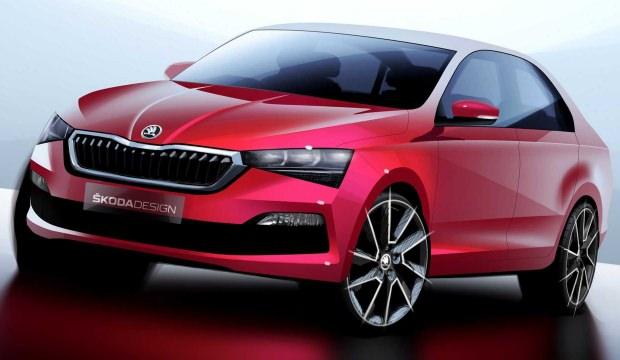 Skoda Rapid'in görselleri sızdırıldı