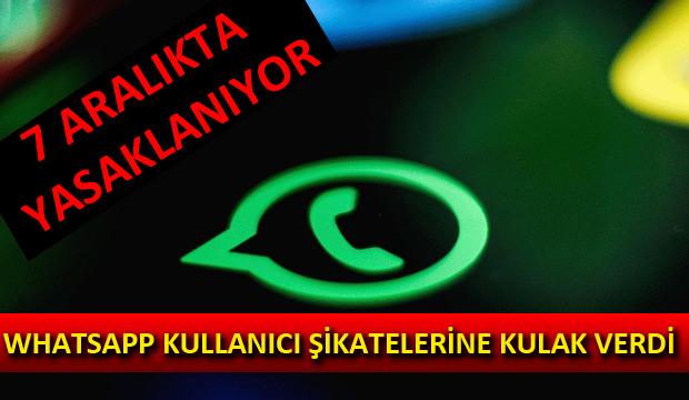 WhatsApp şikayetlere kulak verdi! 7 Aralık itibari ile yasaklanacak