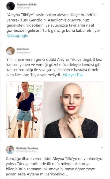 Aleyna Tilki 'İlham Veren Genç' ödülünü alması tepki topladı!