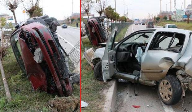 Çanakkale'de zincirleme kaza: 3 yaralı