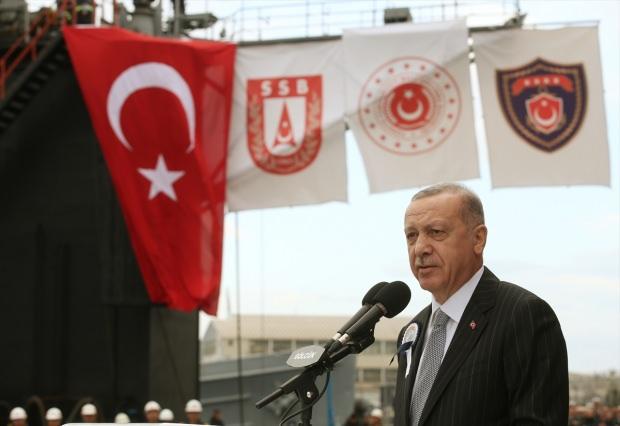Başkan Erdoğan'ın konuşmasından bir kare