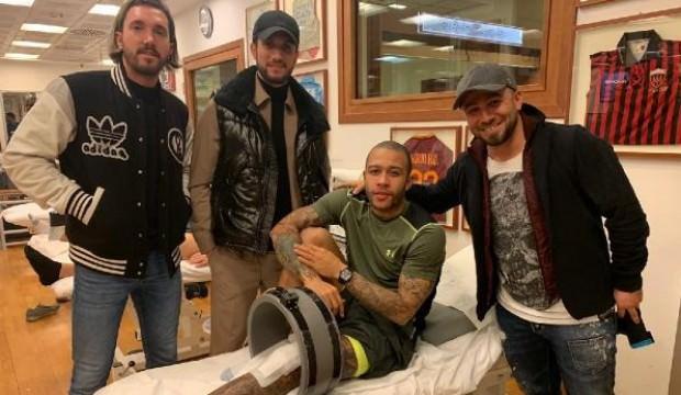 Yusuf Yazıcı'dan Memphis Depay'a ziyaret