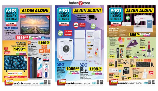 9 Ocak A101 aktüel kataloğu! Züccaciye ve elektronik ürünlerde...