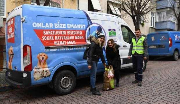 Bahçelievler Belediyesi, sokak hayvanlarına 25 ton mama dağıttı