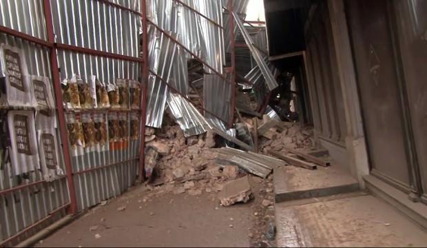Beyoğlu'nda inşaat halindeki binada çökme