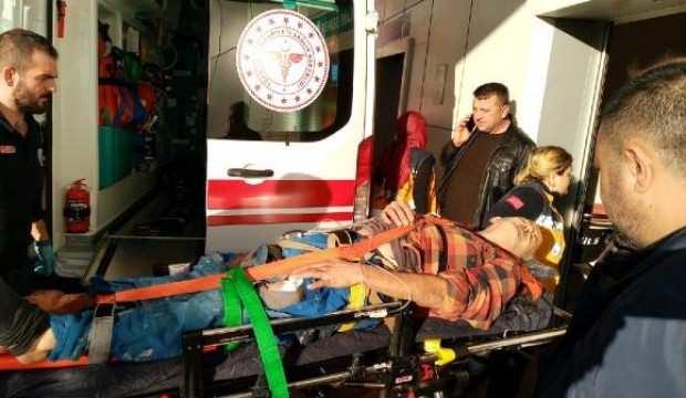 Ormanda ot toplarken dehşeti yaşadı
