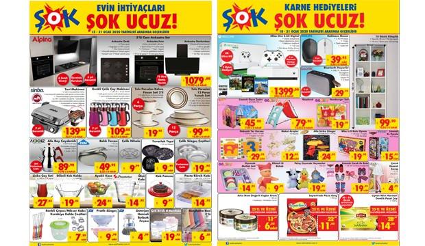 ŞOK 21 Ocak aktüel kataloğu! Porselen yemek takımı ve züccaciyede...
