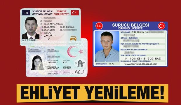 2020 Ehliyet nasıl yenilenir? İstenen belgeler neler? Ehliyet yenileme ücreti...
