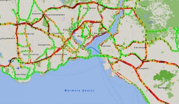 İstanbul'da trafik durumu! Yoğunluk başladı