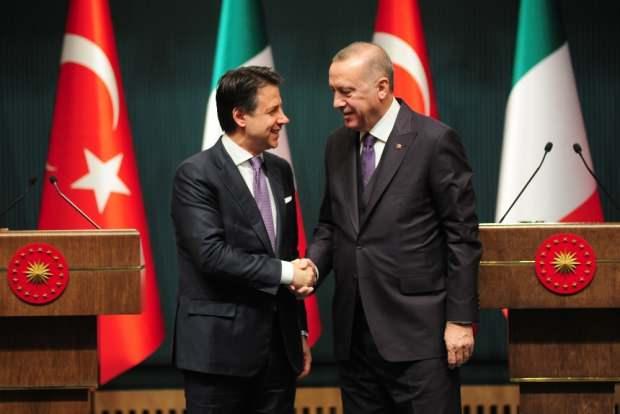 Cumhurbaşkanı Recep Tayyip Erdoğan ve İtalya Başbakanı Giuseppe Conte ortak basın toplantısı düzenledi. 