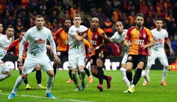 Galatasaray 4 eksikle Rize karşısında