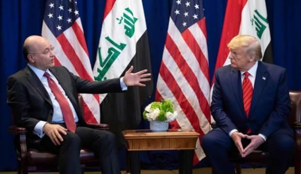 Irak Cumhurbaşkanı tehditlere rağmen Trump ile görüştü!