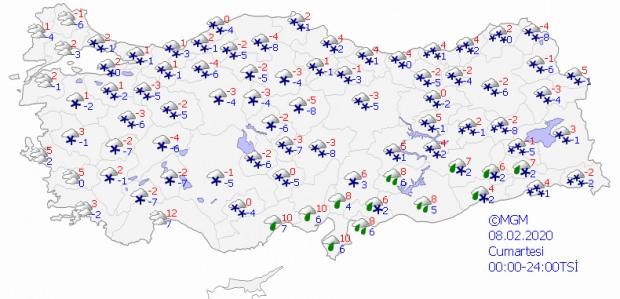 Son dakika - İl il haritalı hava durumu - İstanbul hava durumu