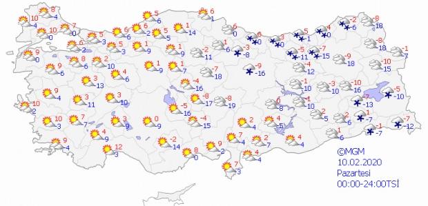 Son dakika - İl il haritalı hava durumu - İstanbul hava durumu