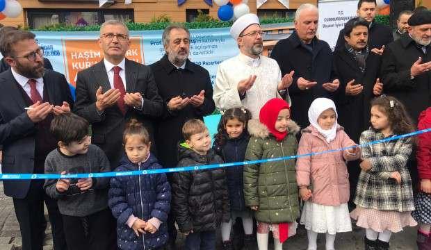 Diyanet İşleri Başkanı Erbaş, Üsküdar’da Kur'an Kursu açılışına katıldı