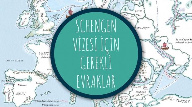 Schengen vizesi için gerekli evraklar