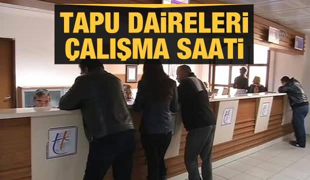 Tapu daireleri çalışma saatleri: 2020 Tapu dairesi sabah kaçta açılır akşam kaçta kapanır?