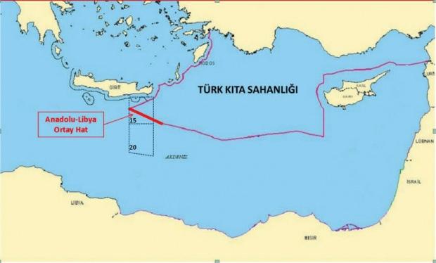 Türk kıta sahanlığı haritası