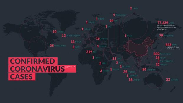 Dünya üzerinde virüsün görüldüğü ülkeler ve vaka sayısı...
