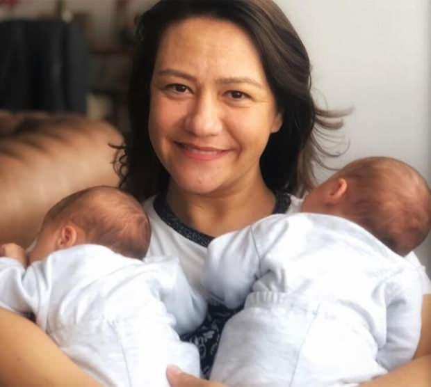 Anne olan Ezgi Sertel'den ikizleriyle fotoğraf! 40'mız çıktı...