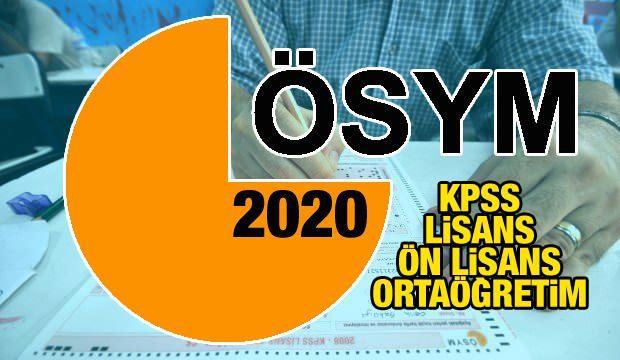 2020 KPSS ortaöğretim, ön lisans ve lisans sınavları ertelendi mi? KPSS sınav tarihleri...
