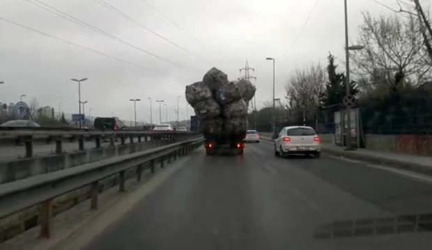 Bu kamyon görenleri şaşkına çevirdi
