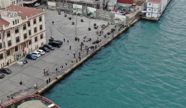 Üsküdar'da yasaklandı ama Karaköy'de yine aynı tablo var