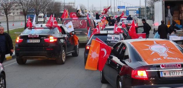 "Milli İradeye Saygı Konvoyu" Türkiye'de