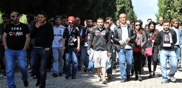 Beşiktaşlı taraftarlar Soma'ya akın etti