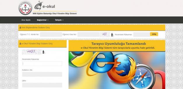 E-Okul Veli Bilgilendirme ve not açıklama sistemi