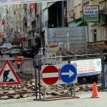Sinop'ta sokak yayalaştırma çalışması başladı