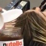 Nutella ile saç boyayan çılgın kuaför!