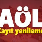 AÖL kayıt yenileme nasıl yapılır? 2017 Kayıtlar Ekim'in kaçında bitiyor
