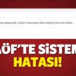AÖF Lisans Tamamlama DGS kayıtlarında "Bilgiler Sistemle Eşleşmedi" hatası